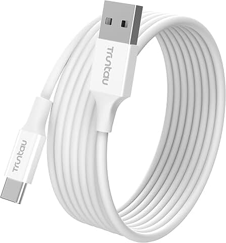 6 ft USB A to USB C cable for data and fast charging