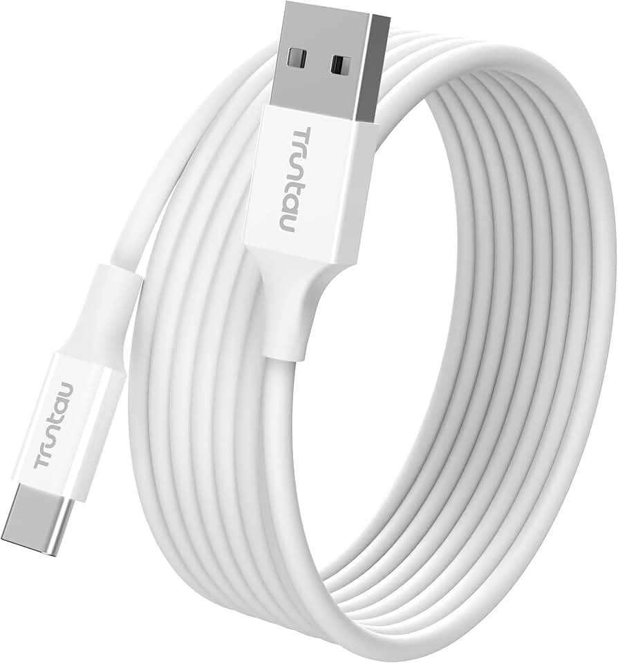 6 ft USB A to USB C cable for data and fast charging