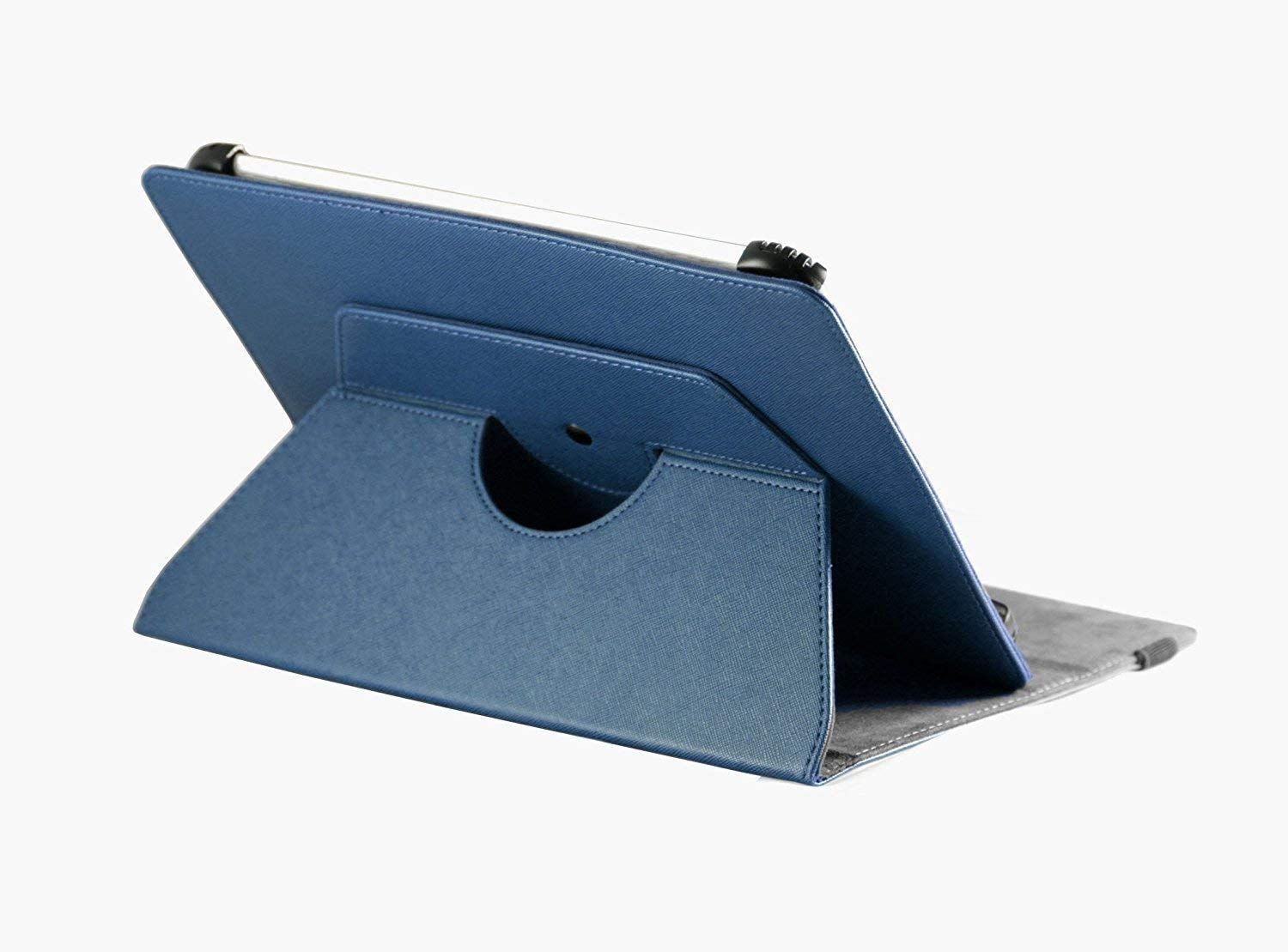 Blue Faux Leather Case Cover with Stand Compatible with TheNINETEC Inspire 7 G2