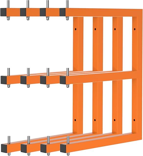 Heavy Duty Wall-Mounted Lumber Storage Racks (4 Pack)