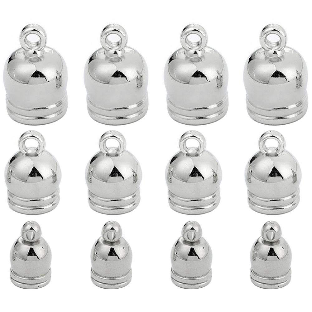 120 Pcs Leather Cord End Caps for Jewelry Making