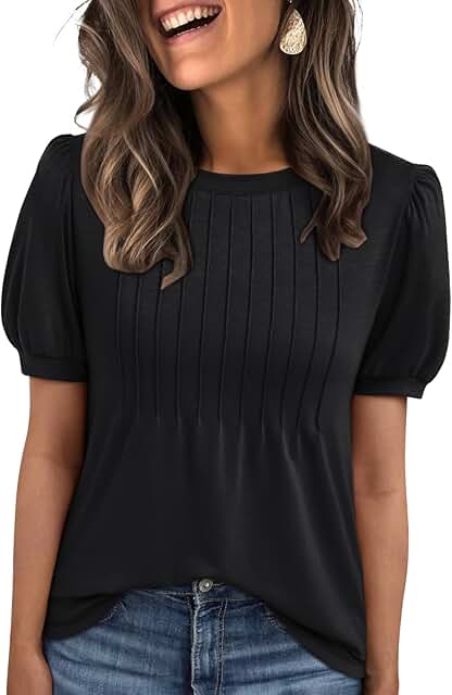 Women's Short Sleeve T-Shirts and Blouses for Summer 2025