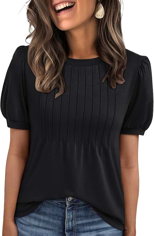 Women's Short Sleeve T-Shirts and Blouses for Summer 2025