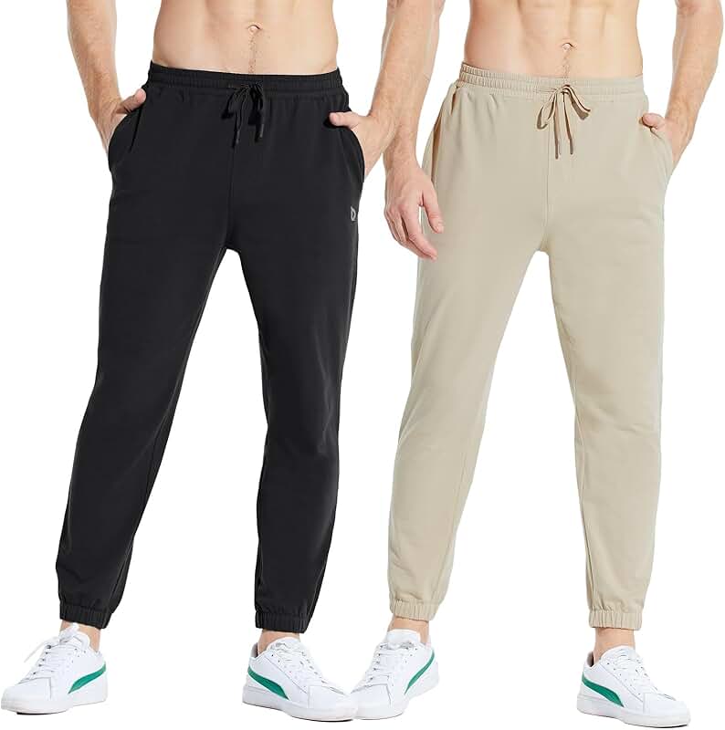 Men's 27-inch Cotton Joggers for Sports and Lounge