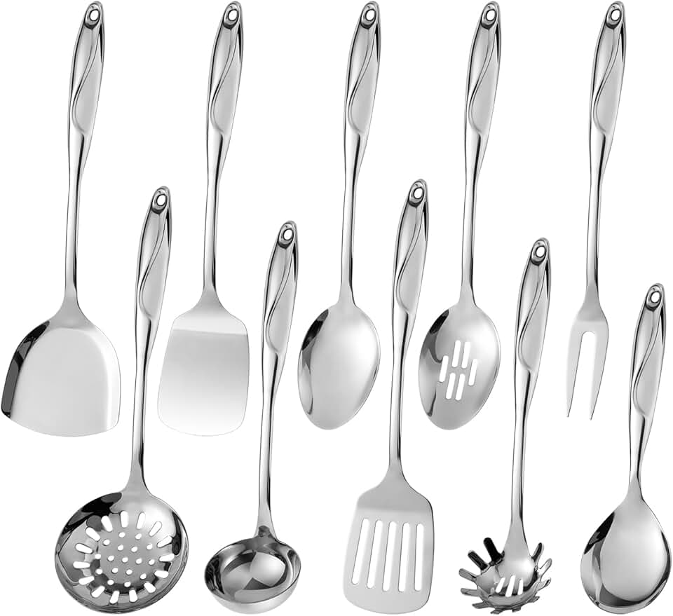 10-Piece Stainless Steel Kitchen Utensil Set
