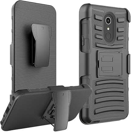 Heavy Duty Shockproof Phone Case with Kickstand and Belt Clip