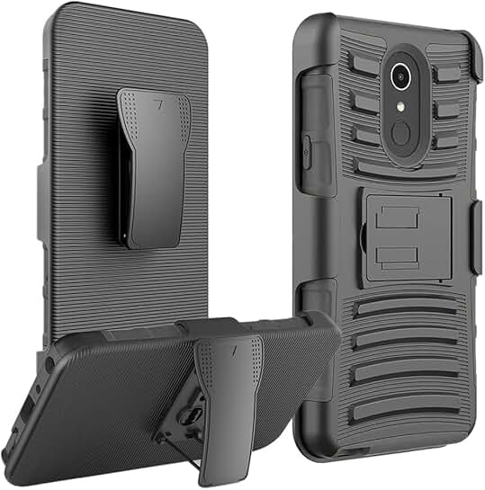 Heavy Duty Shockproof Phone Case with Kickstand and Belt Clip