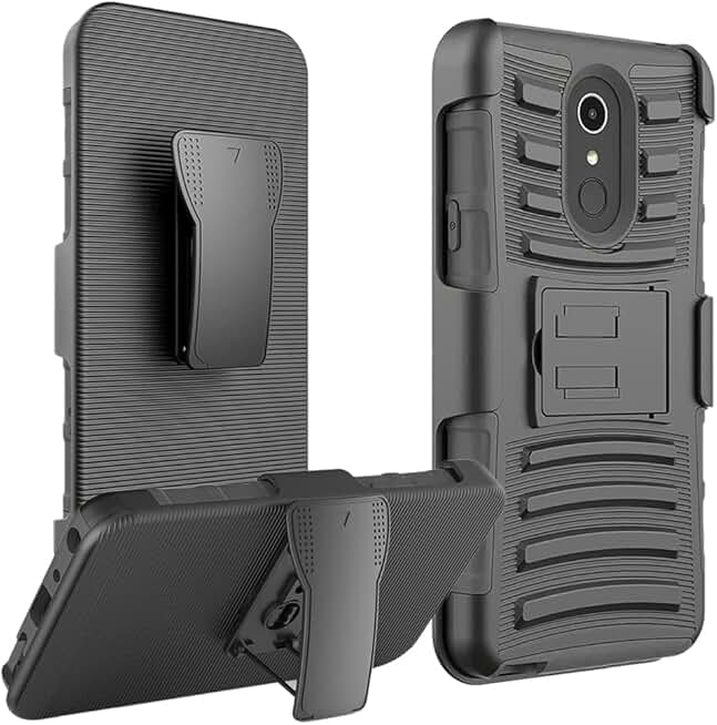 Heavy Duty Shockproof Phone Case with Kickstand and Belt Clip