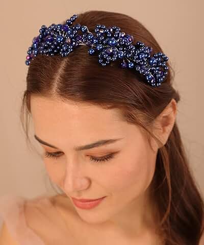 Floral Pearl Headband for Girls and Weddings
