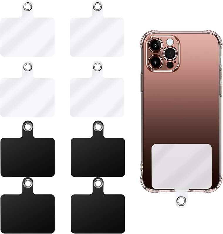 Universal Phone Tether and Lanyard Replacement Patches (8 Pieces)