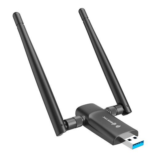 Wireless USB WiFi Adapter for PC with Dual 5Dbi Antennas