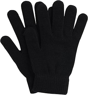 Stretchy Knitted Full Finger Winter Gloves for Men and Women