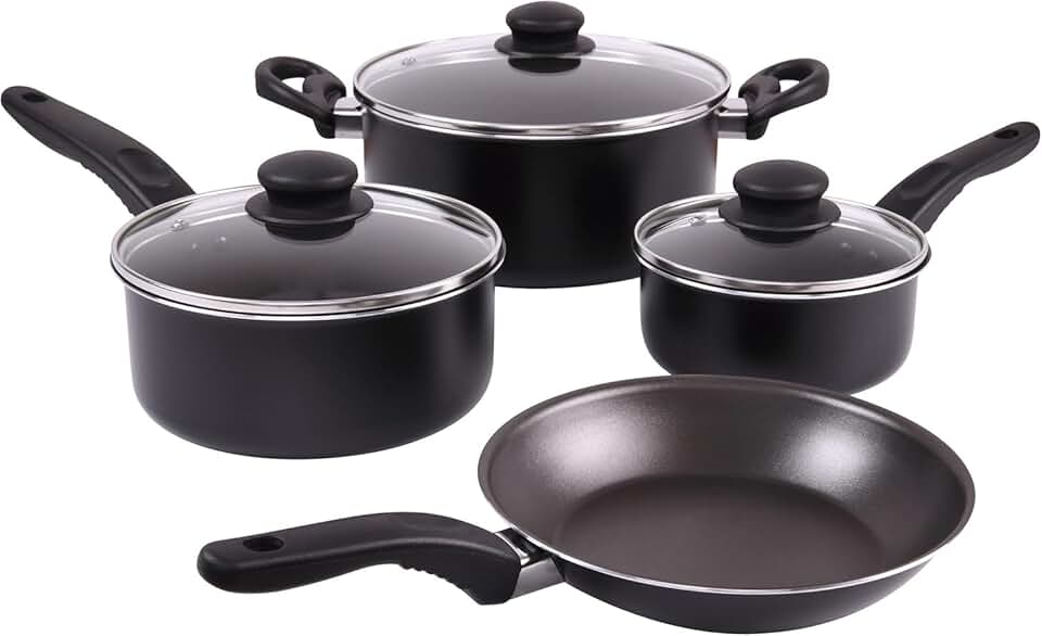 7-Piece Non-Stick Aluminum Cookware Set