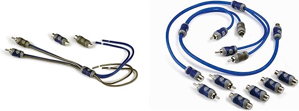 Speaker wire to RCA adapter with Y-connector