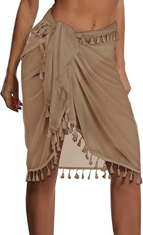 Women’s Tassel Beach Sarong Wrap for Summer