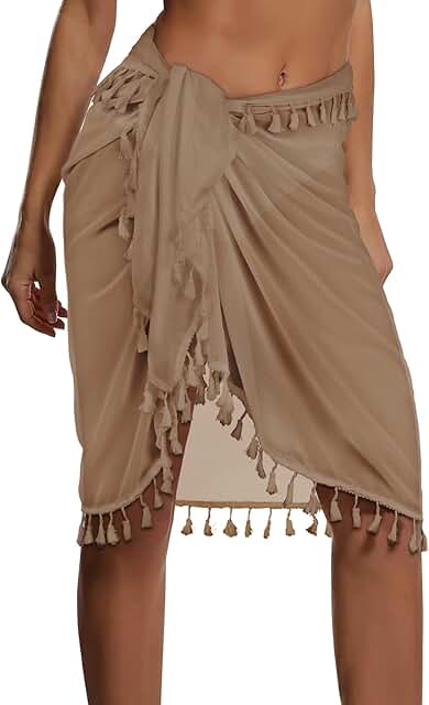 Women’s Tassel Beach Sarong Wrap for Summer