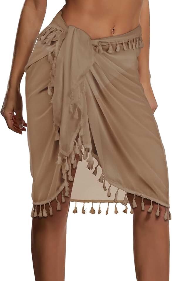 Women’s Tassel Beach Sarong Wrap for Summer