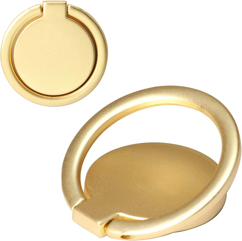 Two Small Matte Finish Phone Ring Holders with 360° Rotation