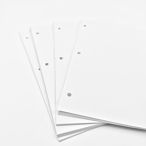 8.5" x 11" 3-Hole Punched Loose Leaf Paper
