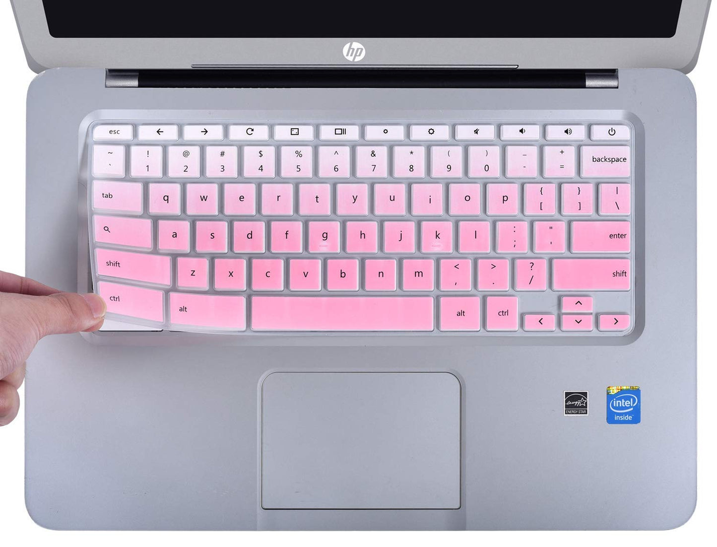 Pink Ombre Keyboard Cover for 14-inch Chromebooks
