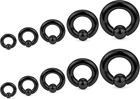 Large Septum Ring Set in Various Gauges