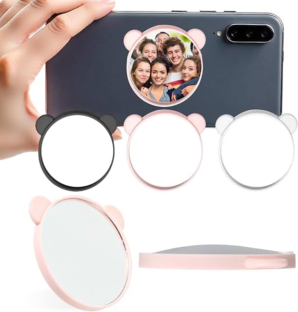 Set of 3 Magnetic Back Camera Mirrors for Smartphones