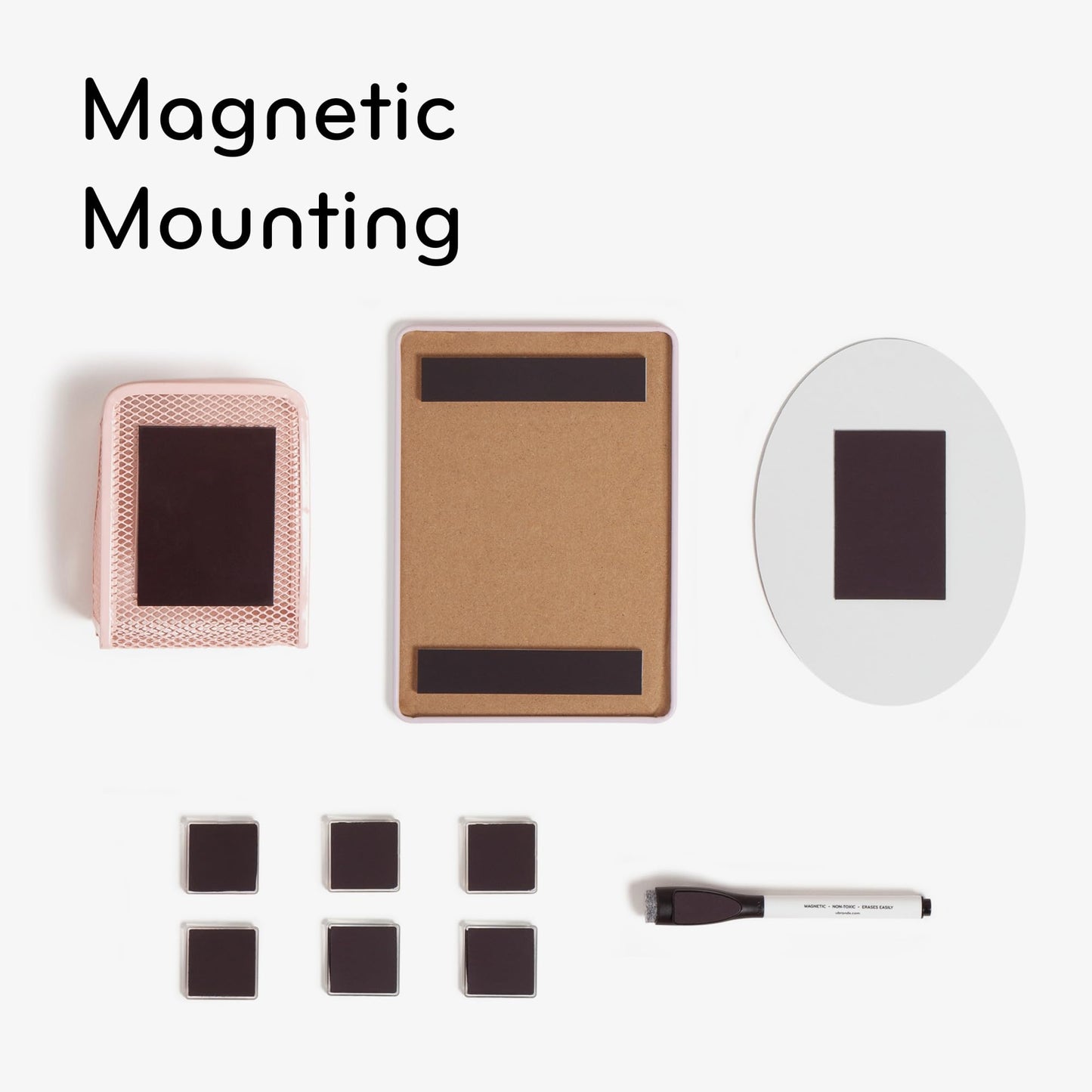 11-Piece Blush Locker Organizer and Decor Kit