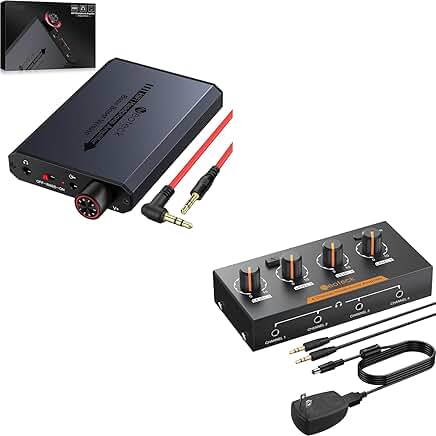 3.5mm Headphone Amplifier with Bass Boost and 4 Channels