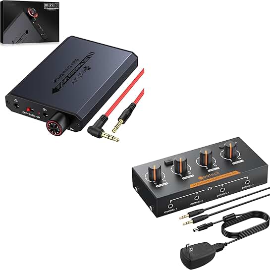 3.5mm Headphone Amplifier with Bass Boost and 4 Channels