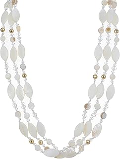 Colorful Multi-Strand Beaded Statement Necklace Set