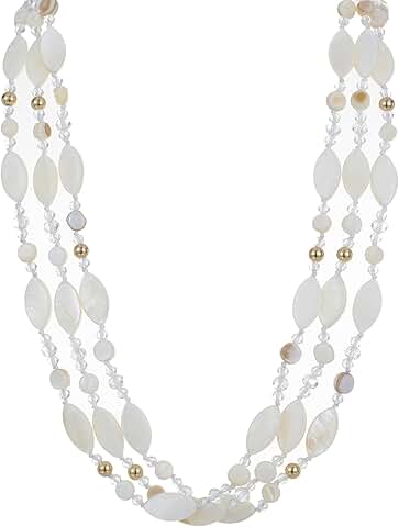 Colorful Multi-Strand Beaded Statement Necklace Set