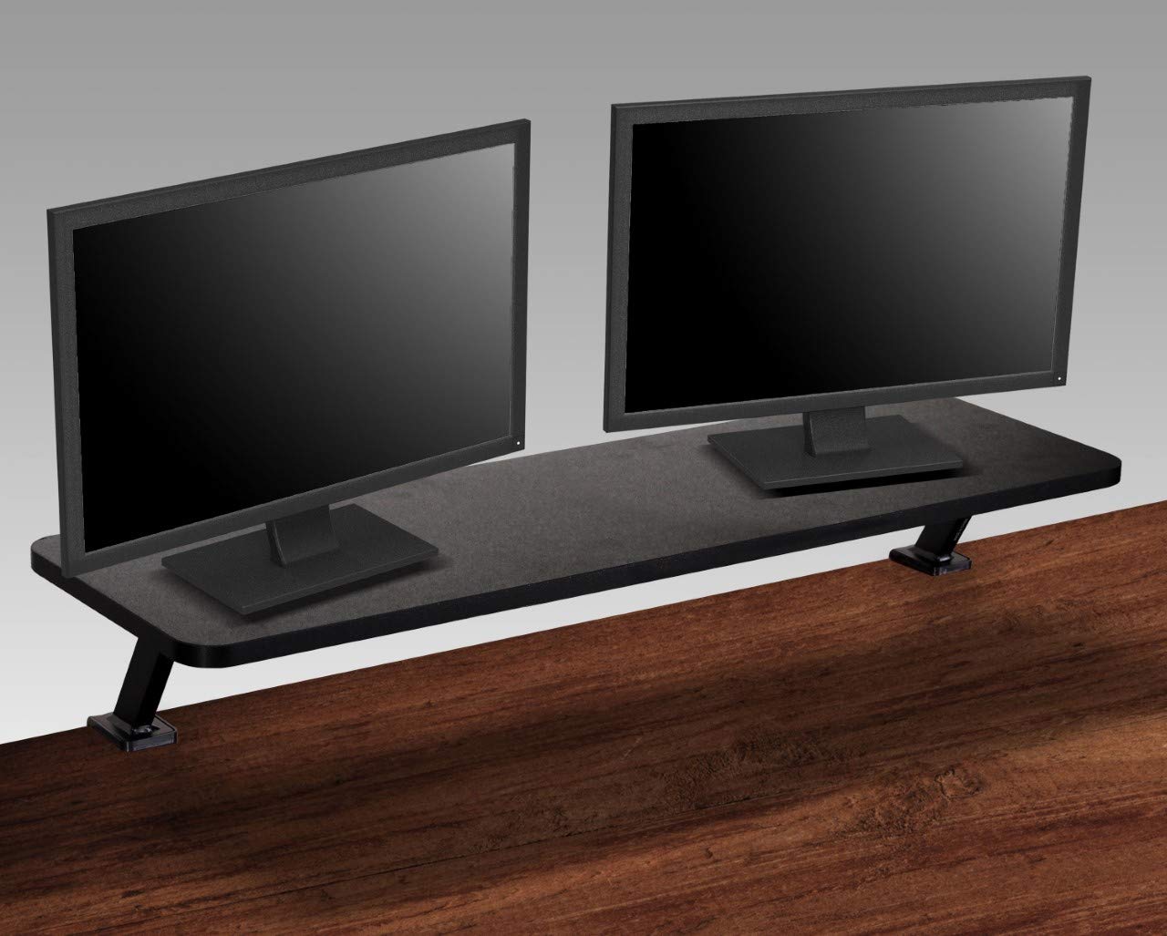 Desk Top Clamp Shelf and Monitor Stand, Extra-Wide, 39.4-Inch Wide x 10.2-Inch Deep x 5.1-Inch High, Black (DS920)
