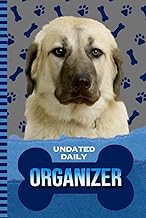 Daily Organizer with Blue Paw Print Cover