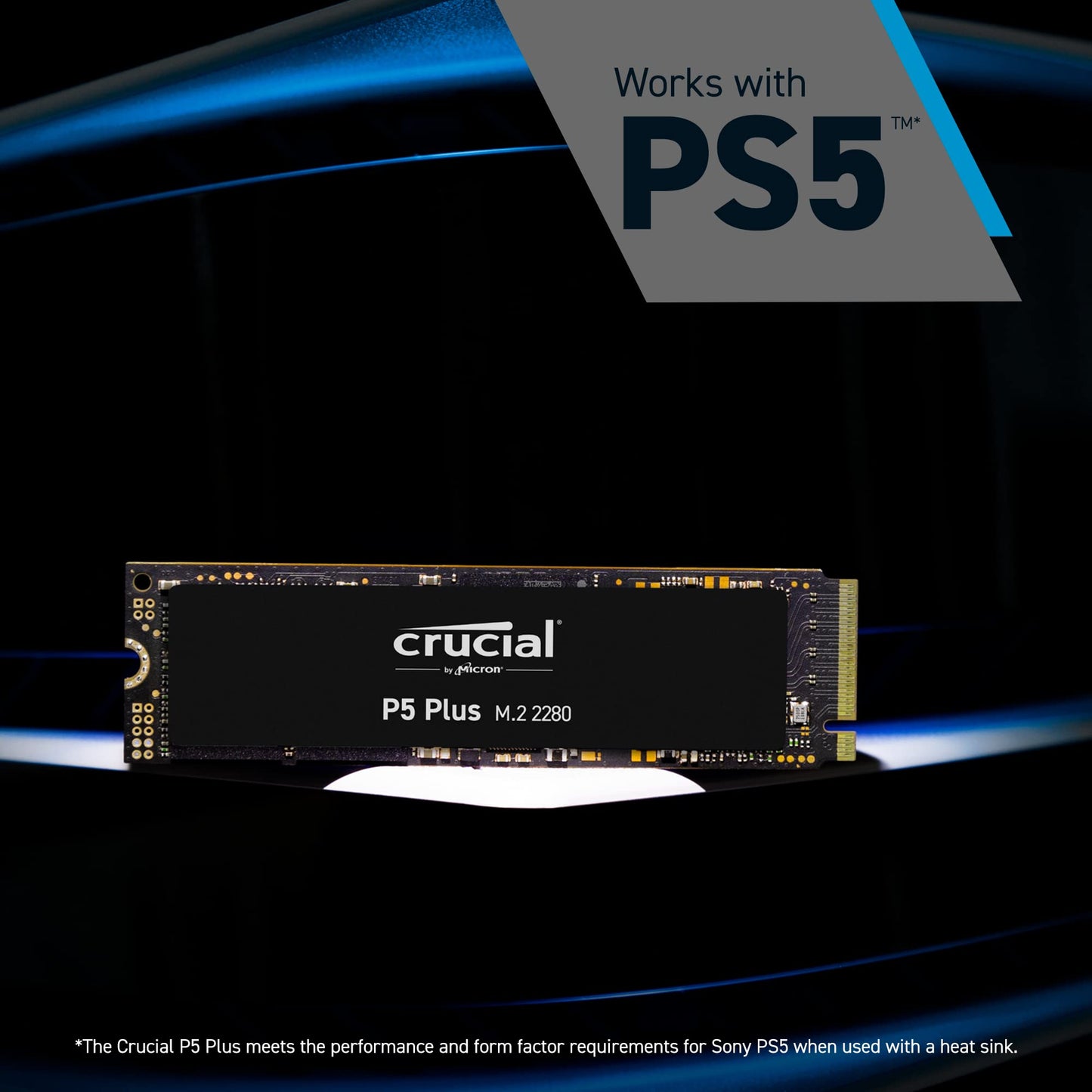 P5 Plus 1TB PCIe 4.0 3D NAND NVMe M.2 Gaming SSD, up to 6600MB/s - CT1000P5PSSD8