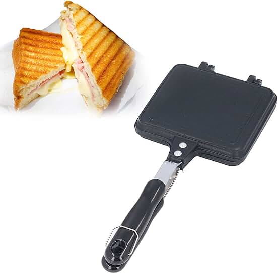 Non-stick Panini and Sandwich Grill with Handle