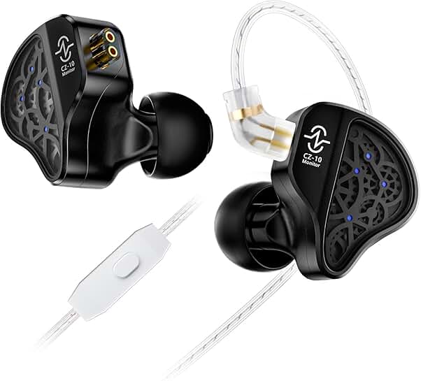 Wired Gaming Earbuds with Hybrid Drivers and Mic