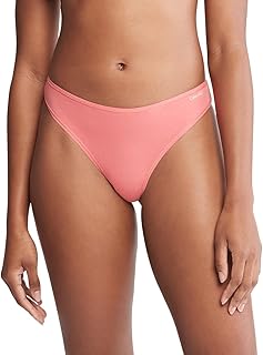 Coral Thong Bikini Bottom