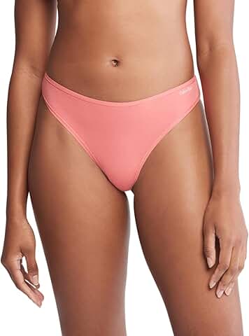 Coral Thong Bikini Bottom