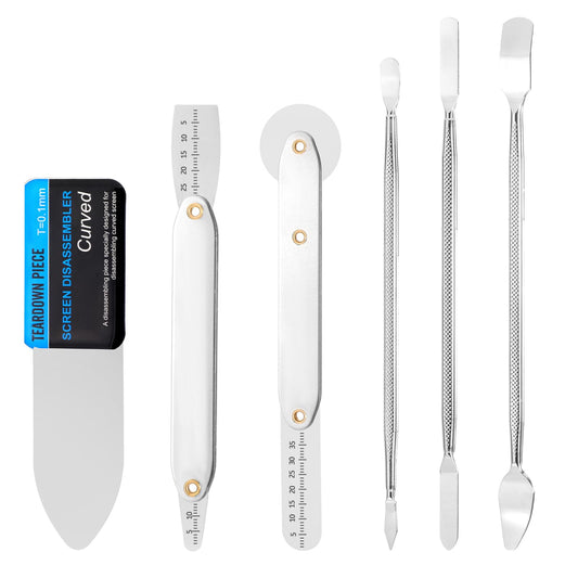 Set of 6 Metal Spudger Pry Tools for Electronics Repair