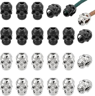 40 Alloy Skull Beads for Jewelry and Lanyards