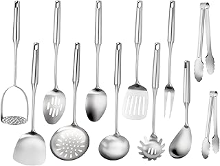 12-Piece Stainless Steel Kitchen Utensil Set