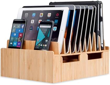 Bamboo 10-Port Charging Station and Organizer