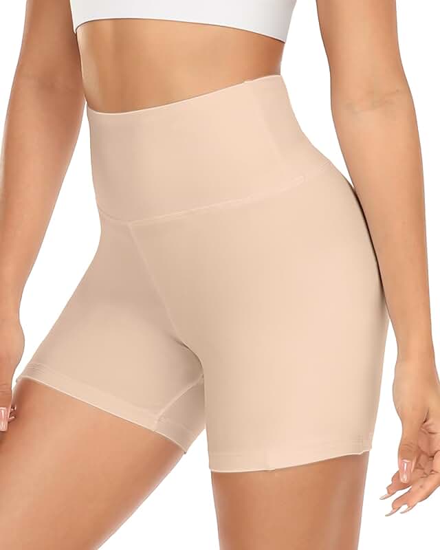 High Waist Biker Shorts for Women with Tummy Control