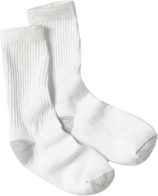 Women's Cushioned Moisture-Wicking Crew Socks, 10-Pack