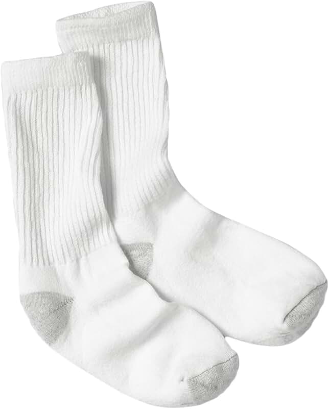 Women's Cushioned Moisture-Wicking Crew Socks, 10-Pack