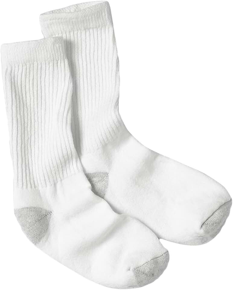 Women's Cushioned Moisture-Wicking Crew Socks, 10-Pack