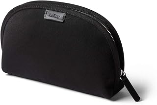 Leather and fabric pouch for daily essentials