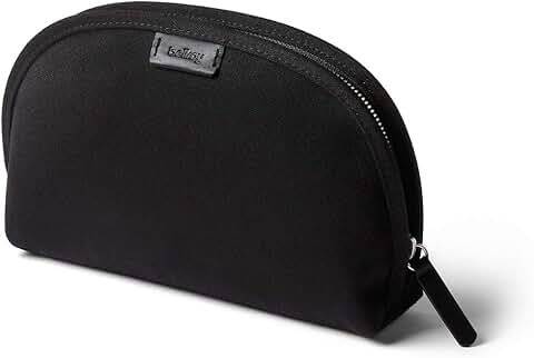 Leather and fabric pouch for daily essentials