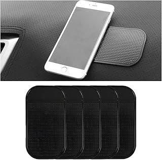 Set of five non-slip dashboard mats for vehicles