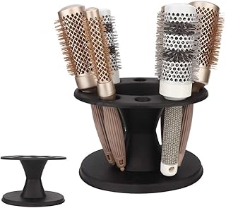 Round Hairbrush Holder and Organizer